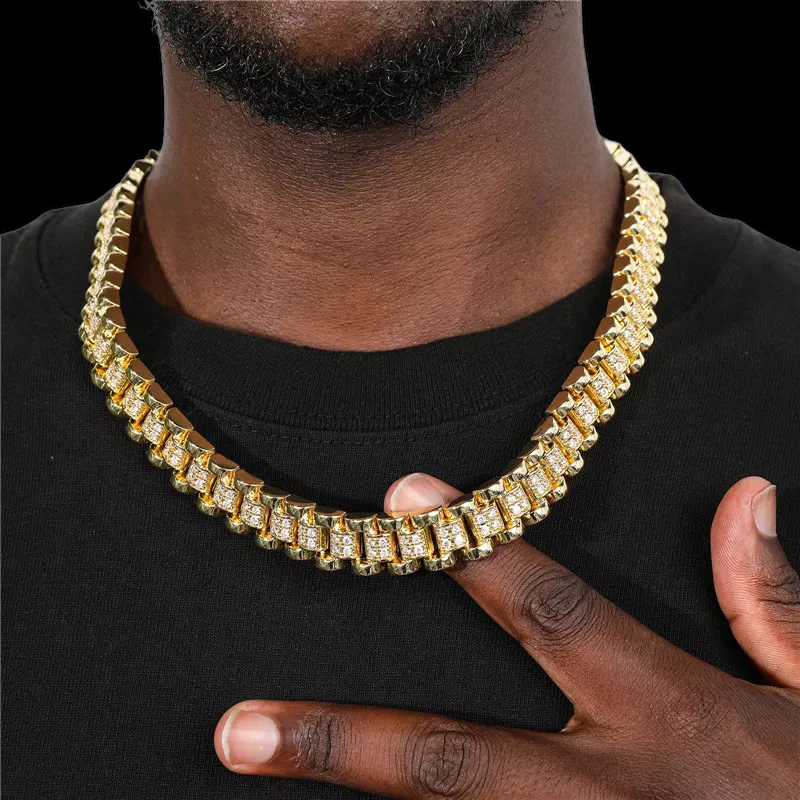 14MM Gold Plated Rollie Chain - Image 3