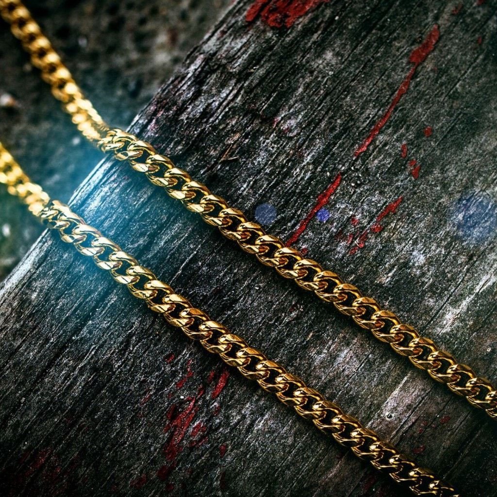 5mm Gold Plated Miami Cuban Necklace - Image 4