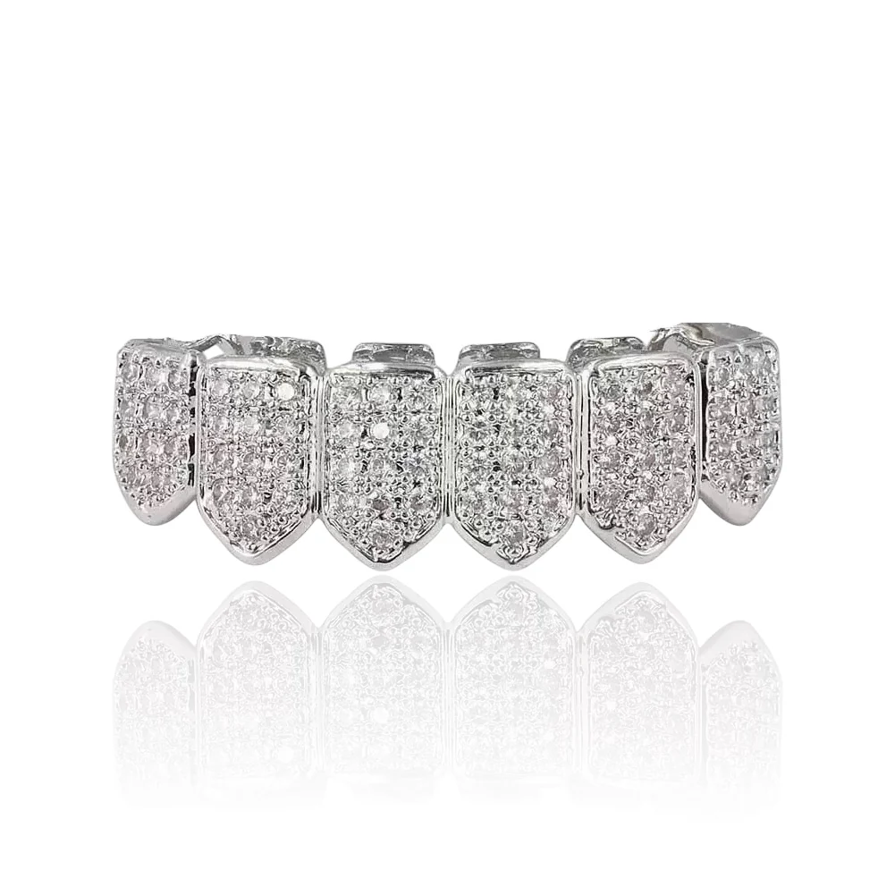 6-Tooth ICED OUT Royal Lower Grillz - Image 3